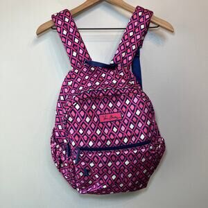 Vera Bradley Katalina Pink Diamonds Campus Backpack